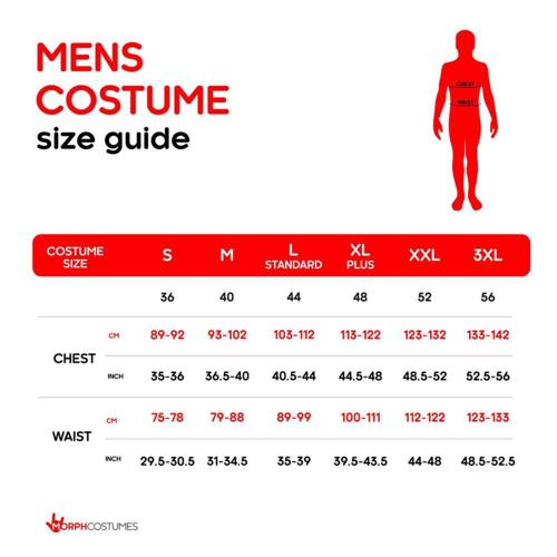 Costume Santa Suit Men's Size XXX-Large