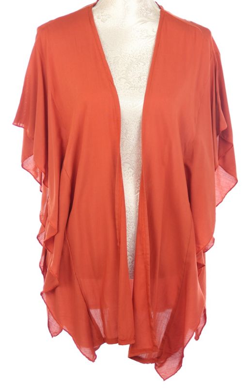 Cape - Victoria Ruffled Side (Rust)