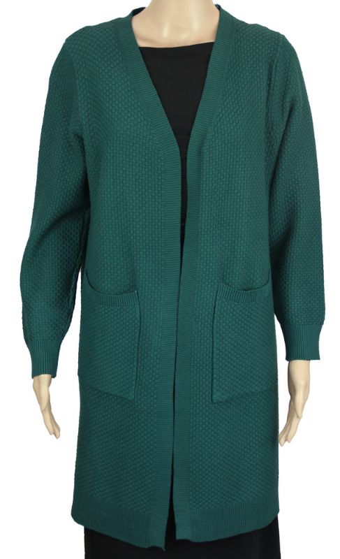 Long Cape with Pockets - Willow Teal (83cm)