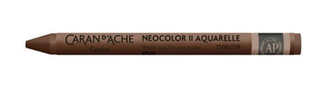 Pack of 10 Caran D’ache Neocolor II brown crayons, ideal for blending, watercolor effects, and artistic creativity.