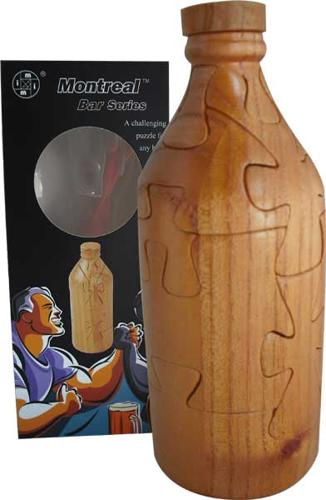 Montreal Wooden Beer Stubbie Mindteaser Puzzle
