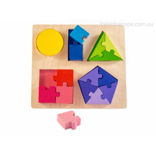 Jigsaw Shape Fraction Puzzle