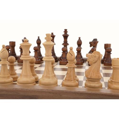 Dal Rossi Walnut Chess Set 44cm