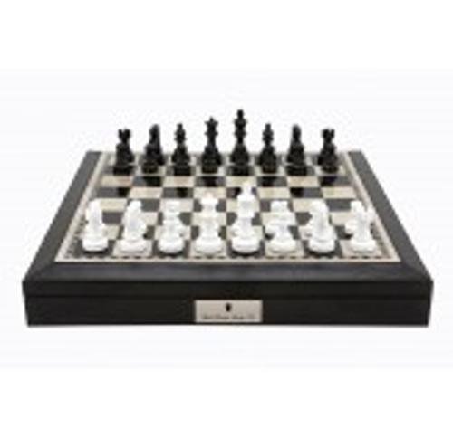 Dal Rossi 16 Chess Set Black and White
