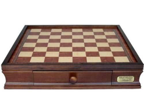 Dal Rossi Chess BOX ONLY With Two Drawers 20 Walnut Finsh