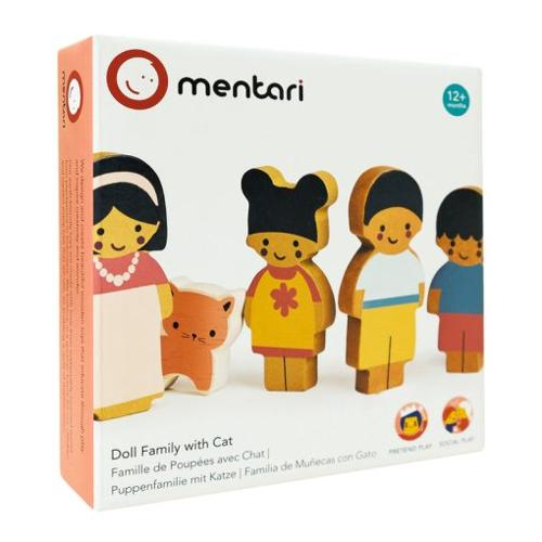 Doll Family With Cat
