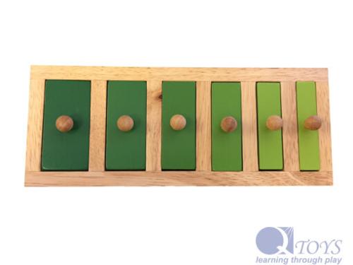 Narrow-wide knob puzzle