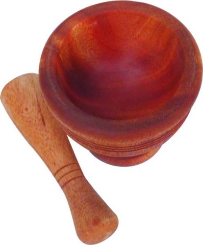 Wooden Pestle and Mortar