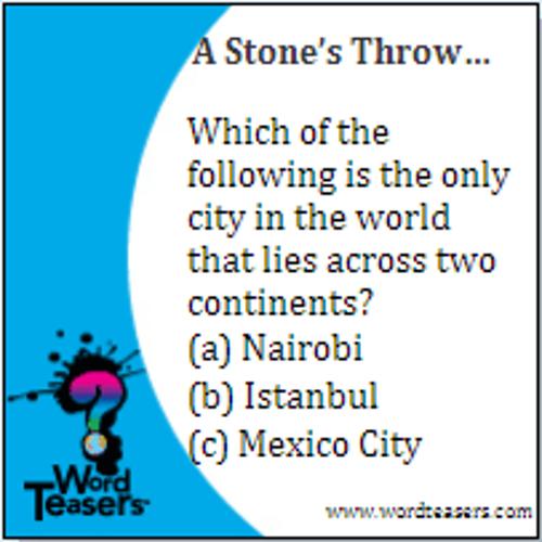 Word Teasers World Geography