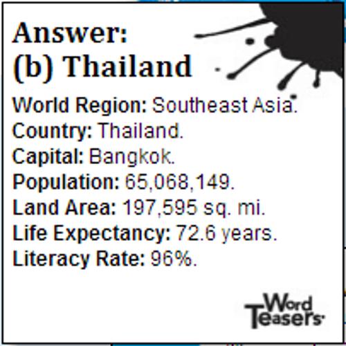 Word Teasers World Geography