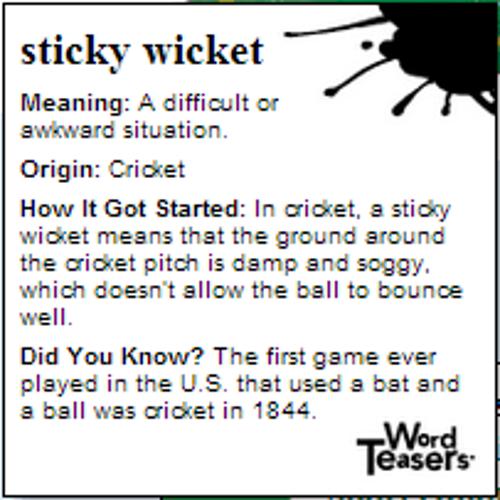 Word Teasers Sports Idioms