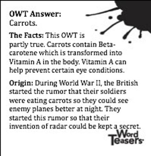 Word Teasers Old Wives Tales
