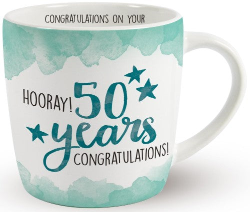 Mug - Hooray! 50 Years Congratulations!