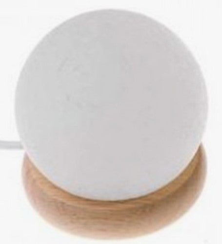 Salt Lamp - Sphere - Mood Change (White - 11.50cm)