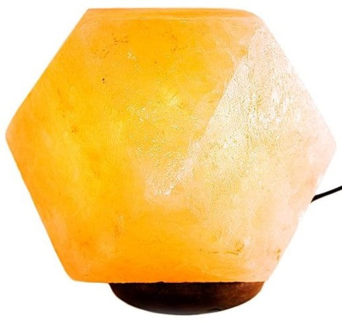 Salt Lamp - USB Diamond (Orange)