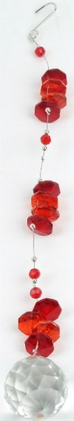 Suncatcher - Long Dangler - Set of 4 (Red)