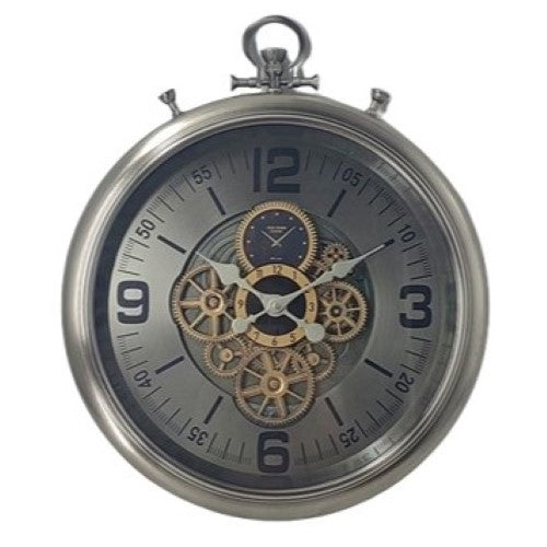 Clock - Gunmetal Fob (52 x 62cm)