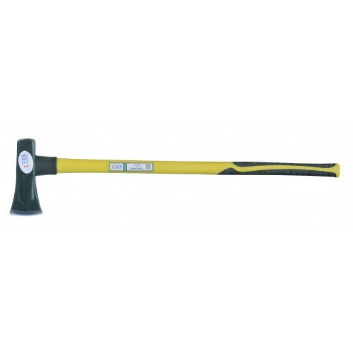 Axes Xcel-American PT Maul Axe featuring a durable carbon steel head and ergonomic fiberglass handle for outdoor tasks.