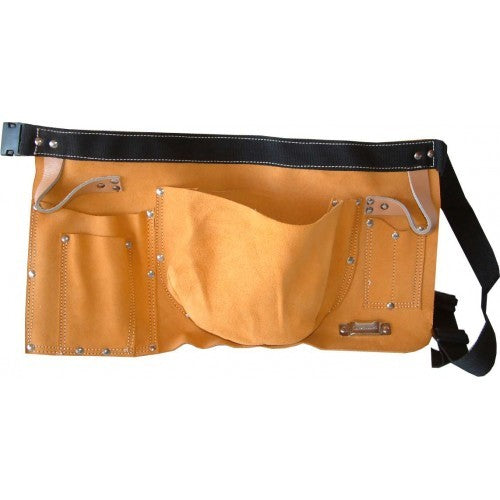 Heavy-duty leather fencing apron 'Xcel' with large pocket and tool holders for organized, efficient fencing work.