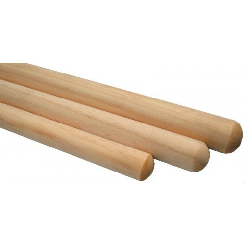 1.2 metre broom handle made of durable NZ pine, featuring a comfortable grip and compatible with various broom heads.