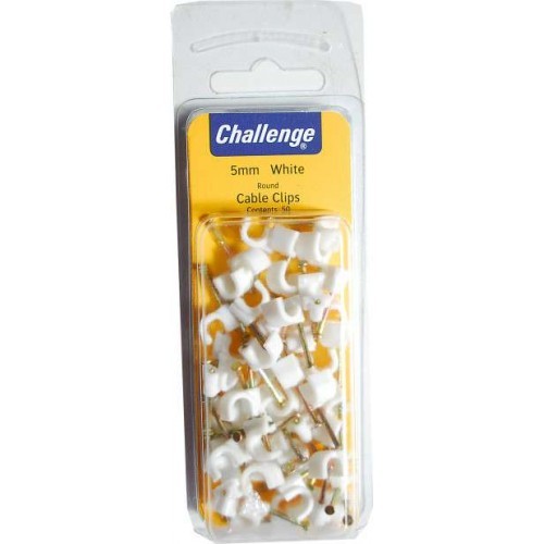 Cable Clips - Bayonet Blister Pak 4mm 50 To Cd