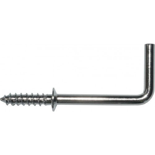 Chrome-plated 1-1/2 inch square cup hooks for stylish home organization, packet of 50 for easy installation.
