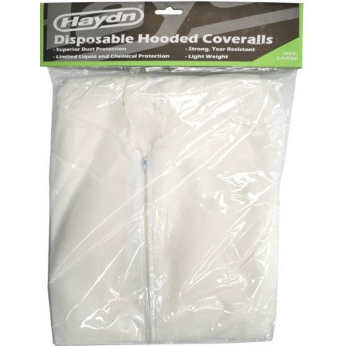 X Large disposable painting suit made of liquid-repellent polypropylene, ideal for protection in various industries.