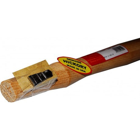 Premium hickory hammer handle, 12 inches, designed for 1lb engineers' ball pein hammers with durable shock absorption.