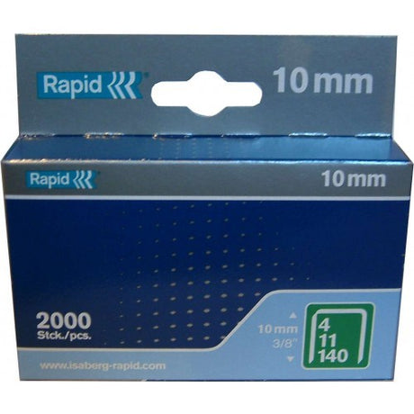 High-performance galvanized staples for Rapid 140 series, 6mm leg, perfect for various DIY and professional projects.