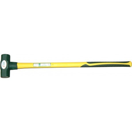 6lb Sledge Hammer Xcel with fiberglass handle, ergonomic grip, and heat-treated head for powerful strikes and minimal vibrations.