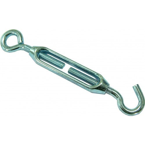 Turnbuckles Open Body Alloy - H & E5/16”, durable tension adjuster for ropes and cables with easy adjustability.