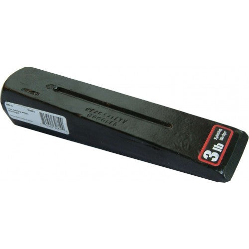 Truper 4lb splitting wedge with a 225mm drop forged head, ideal for efficient firewood splitting and log management.