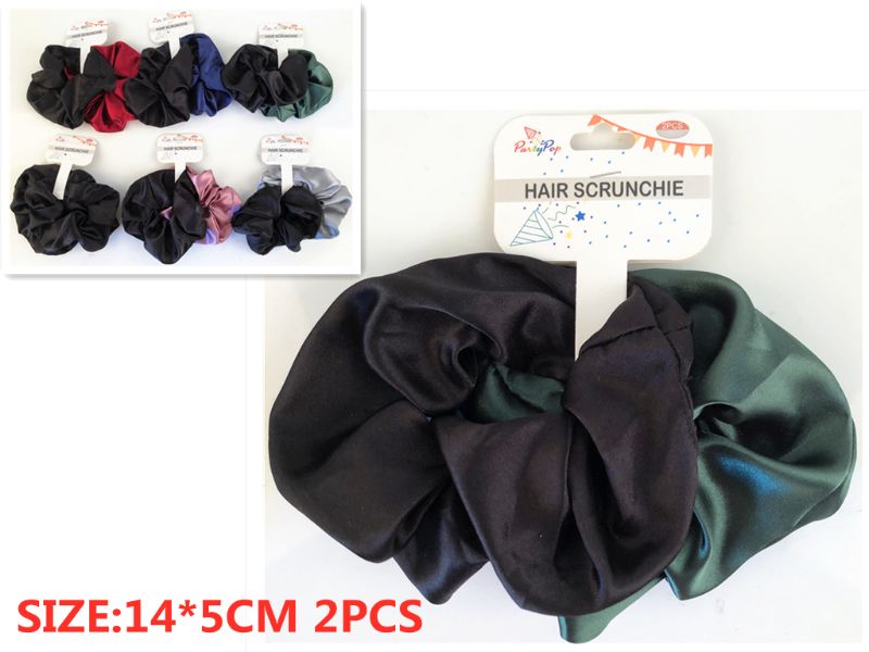 HAIR SCRUNCHIE - Satin 14CM x 5CM (24pcs)