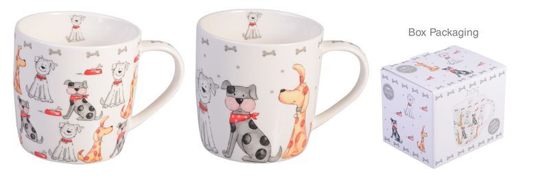 Comical Dog Mug (Set of 2)