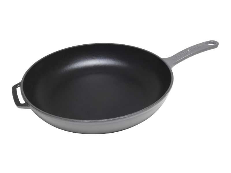 Fry Pan with Cast Hangle - Chasseur 28cm (Caviar)