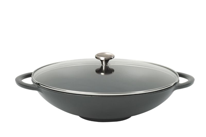 Wok with Glass Lid - Chasseur 37cm/4.5l (Caviar)