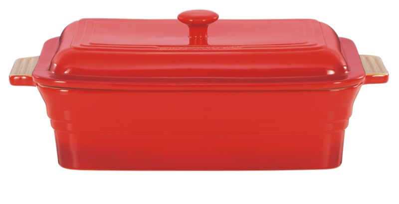 Rectangular Baker with Lid - 40cm (Inferno Red)