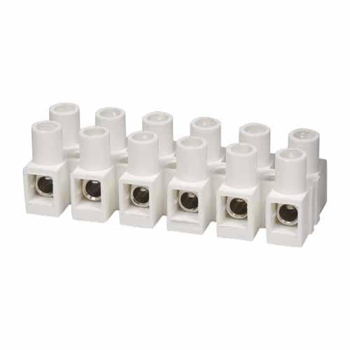 HPM CONNECTOR STRIP 6 TERMINAL 380 Volt White