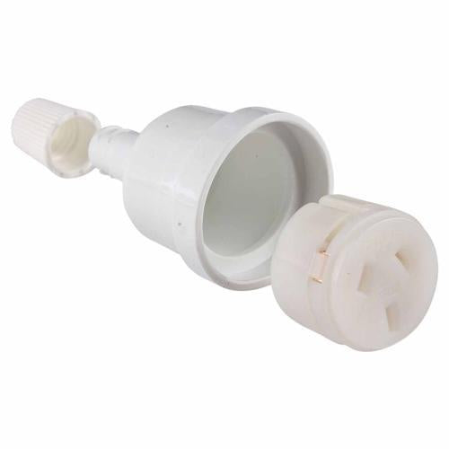 HPM Extension Cord Socket 10 Amp 250V White