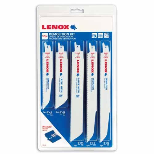 Lenox Demolition Kit With Plastic Storage Case 12 Piece White And Pack of 12