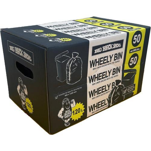 Big Black Sacks Wheelie Bin Liner Bags