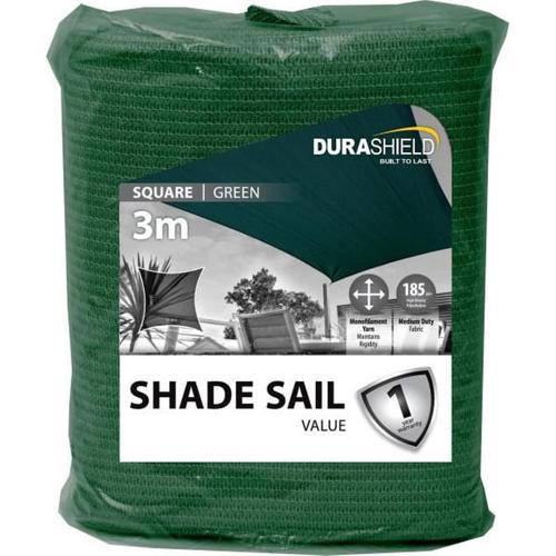Durashield Value Shade Sail Value Square 3M Green