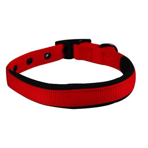Yours Droolly Easy Street Dog Collar Medium Red