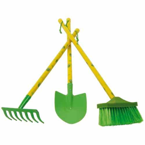 Kids 3 Piece Tool Set Green