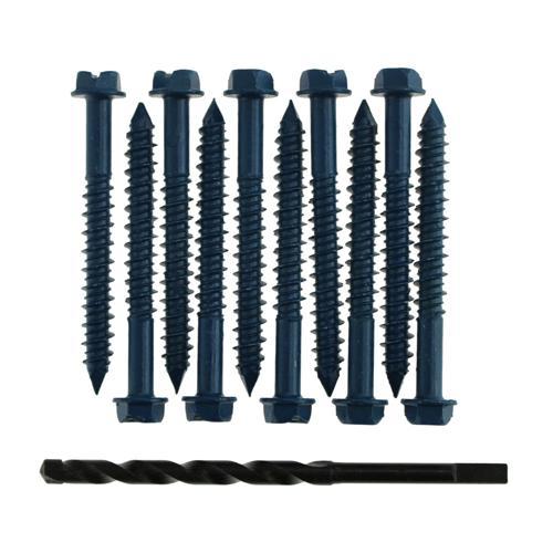 Cobra Concrete Screws Hex Head 10 Pack 6mm X 55mm Pack of 10
