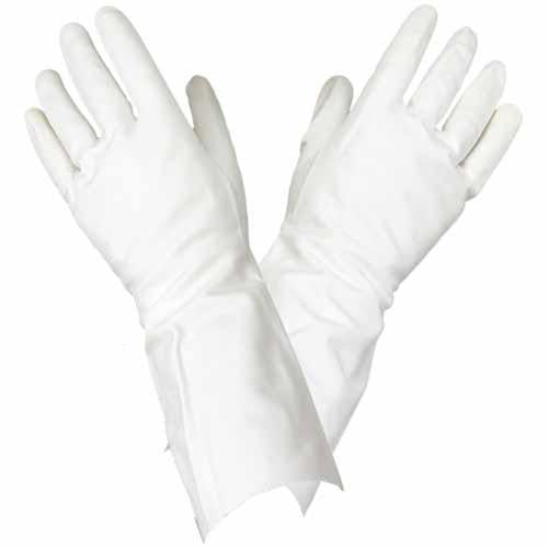 Soft Scrub Vinyl Gloves Large White