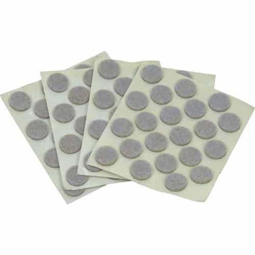 Soft Touch Felt Pads 10mm Oatmeal Pack of 84
