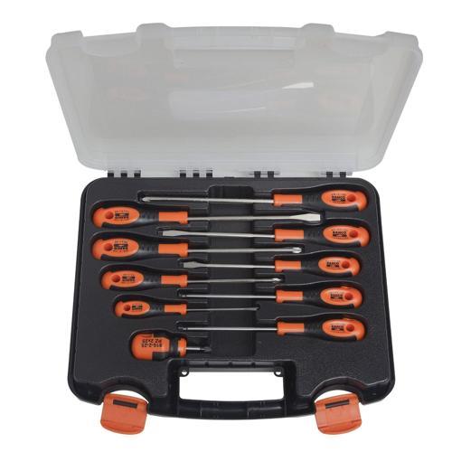 Bahco Slotted/Phillips/Robertson Screwdriver Set With Rubber Grip