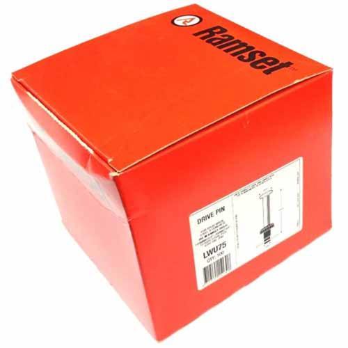 Ramset Washered Drive Pins 75mm Pack of 100