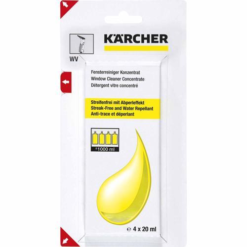 Karcher Window Vacuum Glass Cleaner Concentrate 4 Pack Yellow